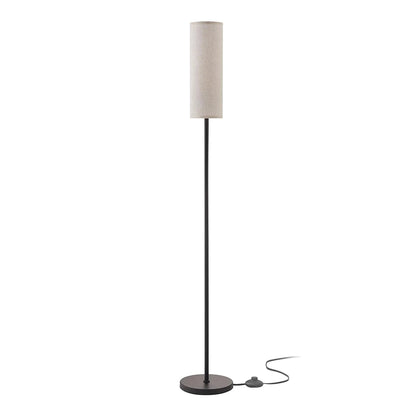 Modern Luxury Floor Lamp with Foot Switch Stepless Dimmer Tall Standing Lamp Fabric Lampshade for Bedroom Living Room Office