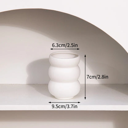 Retro Ceramic Vase – Aesthetic Table Decor