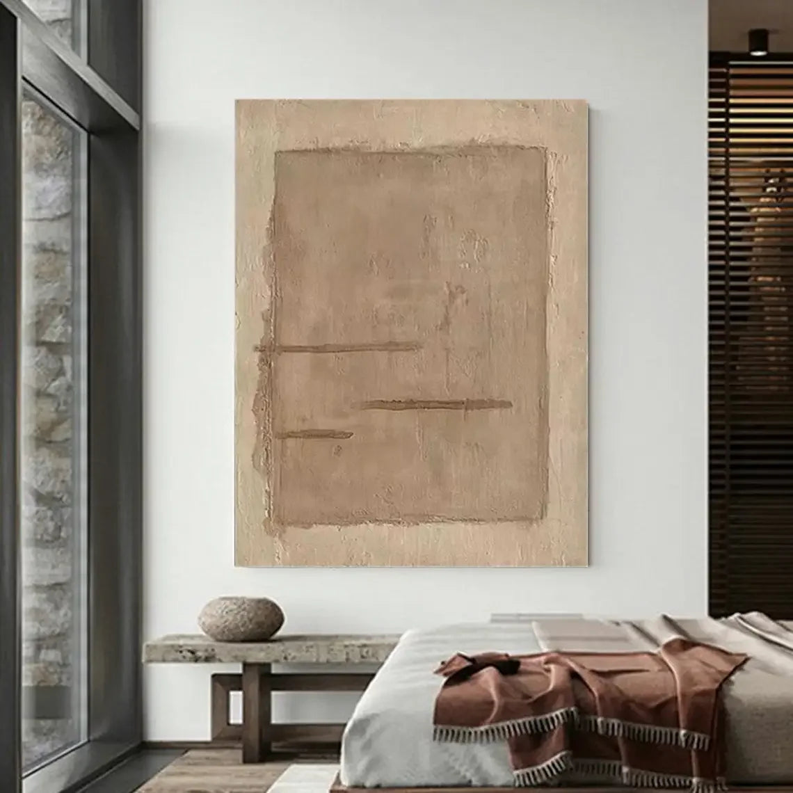 Yellow Horse Abstract Canvas – Hand-Painted Modern Wall Art