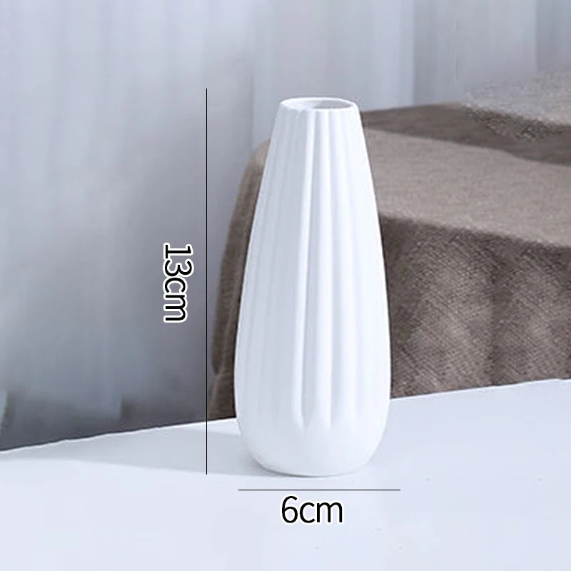 White Ceramic Decorative Vase