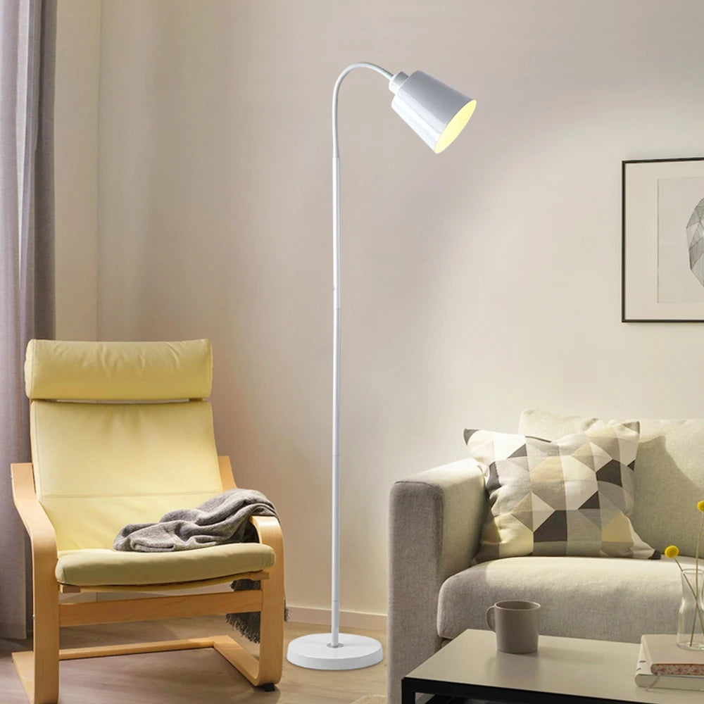 Modern LED Floor Lamp – Adjustable Gooseneck Standing Light