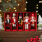 Wooden Nutcracker Ornament Set – 3/4/5 Pcs Christmas Tree Hanging Decor