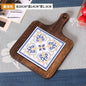 Floral Wooden Trivet – Heat-Resistant Vintage Kitchen Table Mat