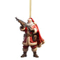 Cool Santa Acrylic Ornament – Modern 2D Christmas Tree & Home Decoration