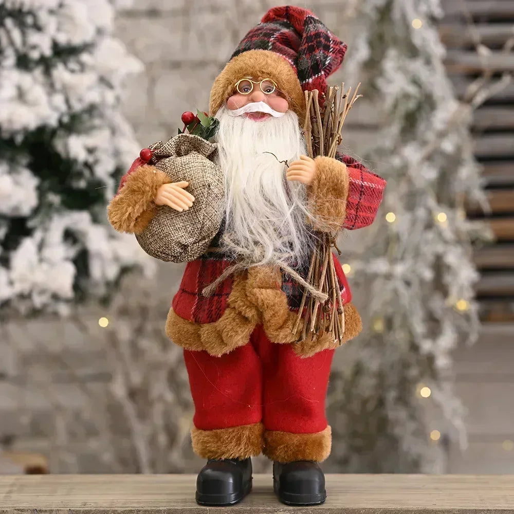 Santa Claus Plush Doll - Christmas Decor (30cm)