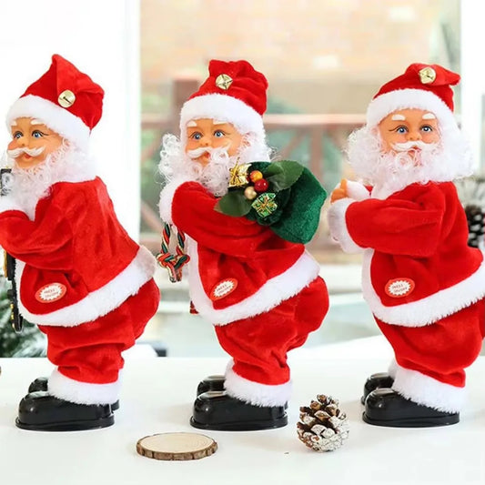 Dancing Santa Figurine – Electric Twerking Christmas Doll with Music