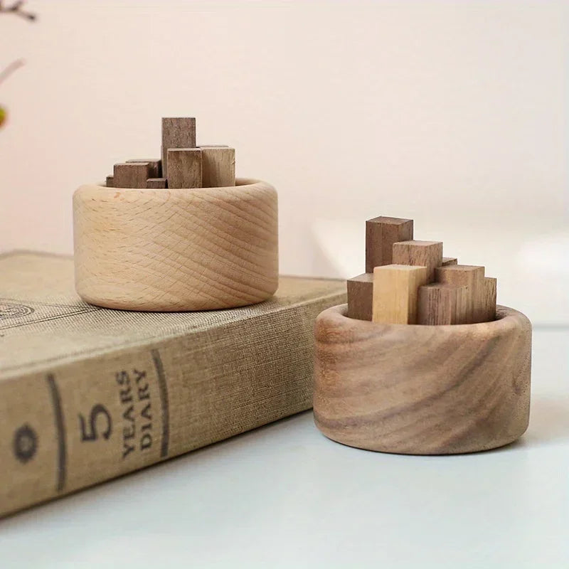 Wooden Essential Oil Diffuser – Beech & Walnut Aromatherapy Decor