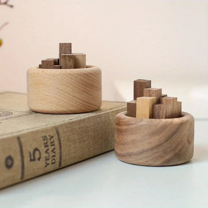 Wooden Essential Oil Diffuser – Beech & Walnut Aromatherapy Decor