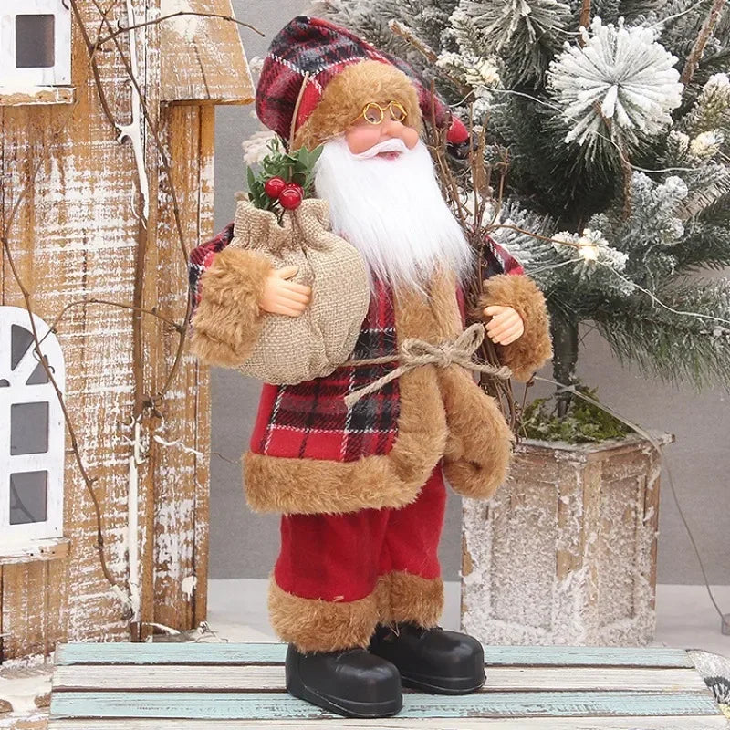Santa Claus Plush Doll - Christmas Decor (30cm)