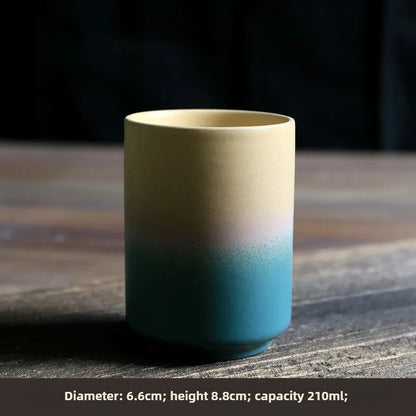 Japanese Handmade Stoneware Teacup – Minimalist Single Cup for Peaceful Tea Moments
