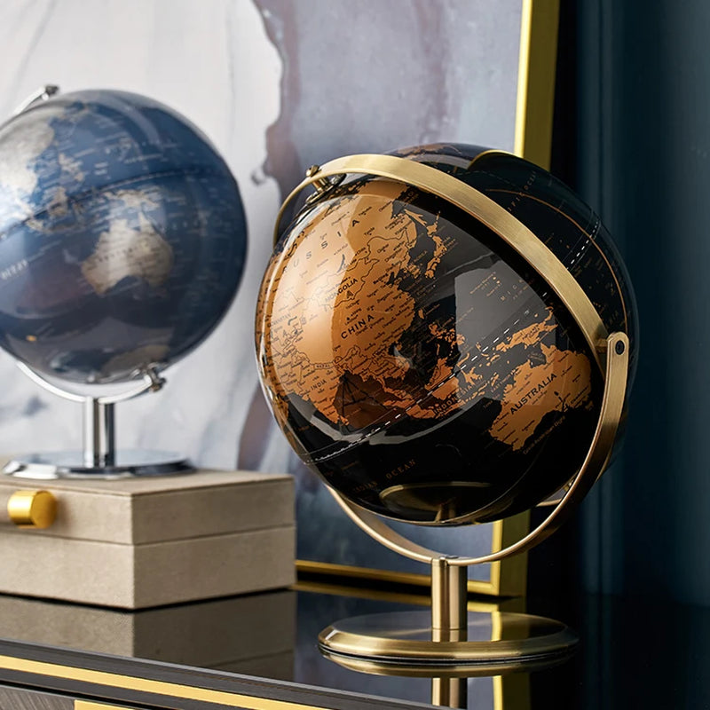 Retro World Globe – Modern Decorative Map