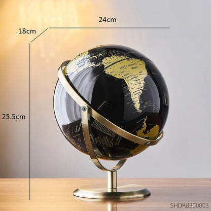 Retro World Globe – Modern Decorative Map