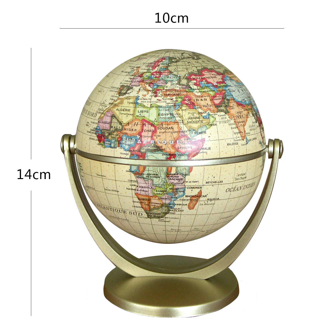 Retro World Globe – Modern Decorative Map